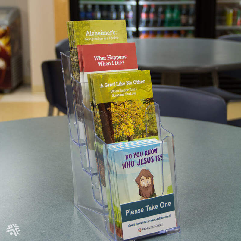 Project Connect Booklets in a booklet holder